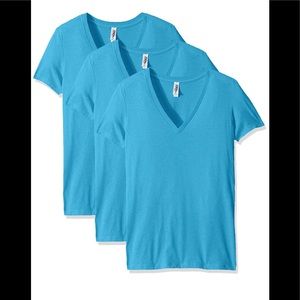 Marky G Apparel Woman’s Jersey V Neck Tee 3 Pack